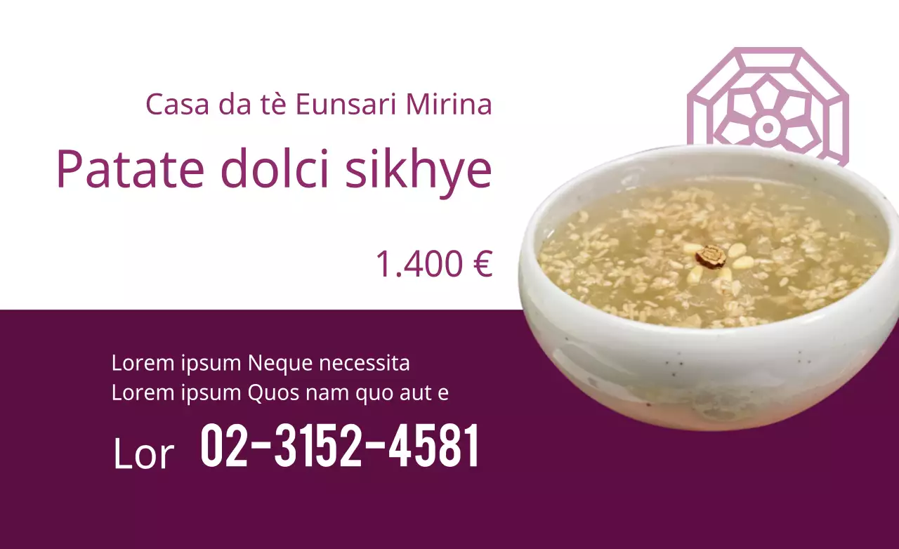 Amazake di patate dolci