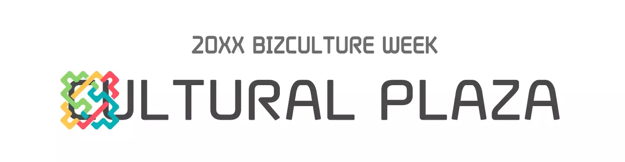 Simple and clean symbol logo style with five colors of Korean tradition Promotional materials for the Culture Foundation