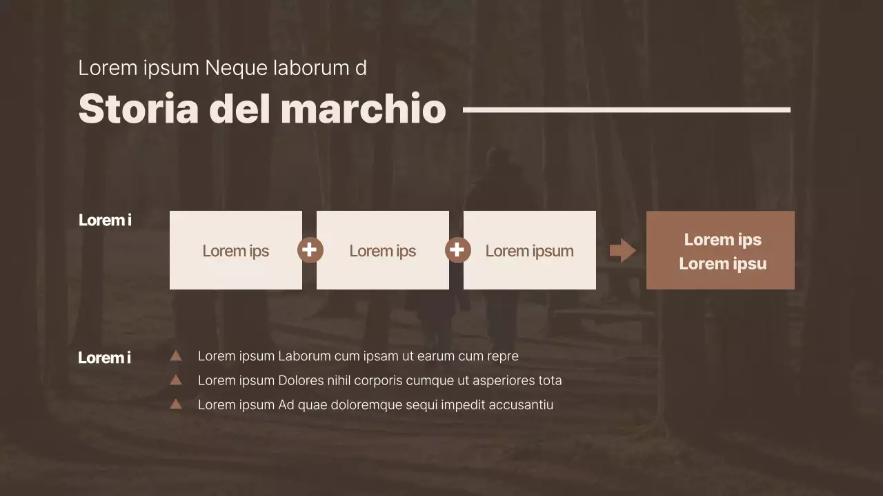 Marrone e semplice per la presentazione di casi di studio