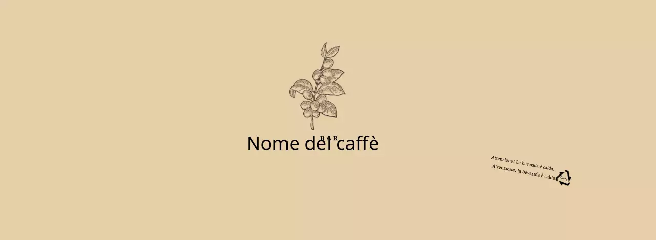 Illustrazione floreale botanica beige