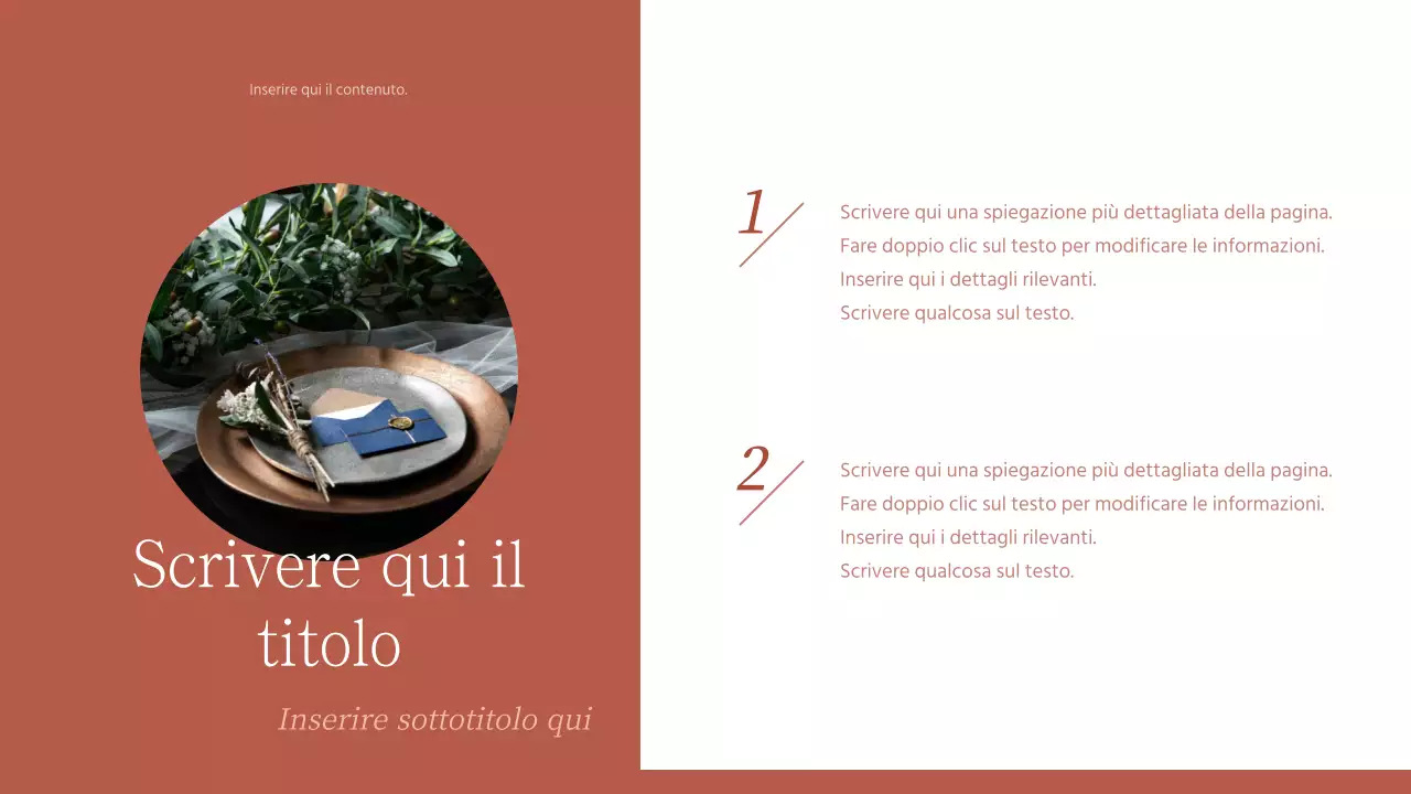 Layout fotografico in bordeaux