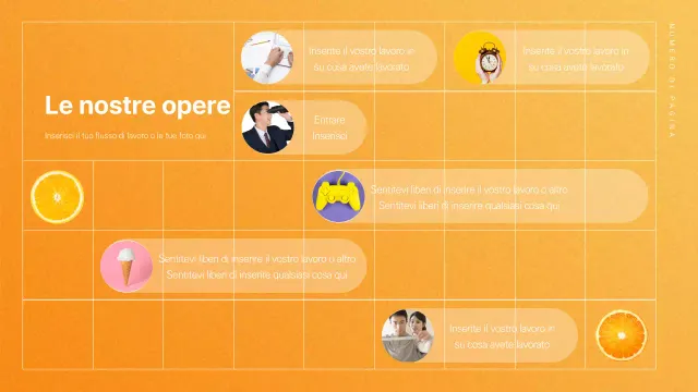 Infografica arancione e rinfrescante sulla gestione dei progetti