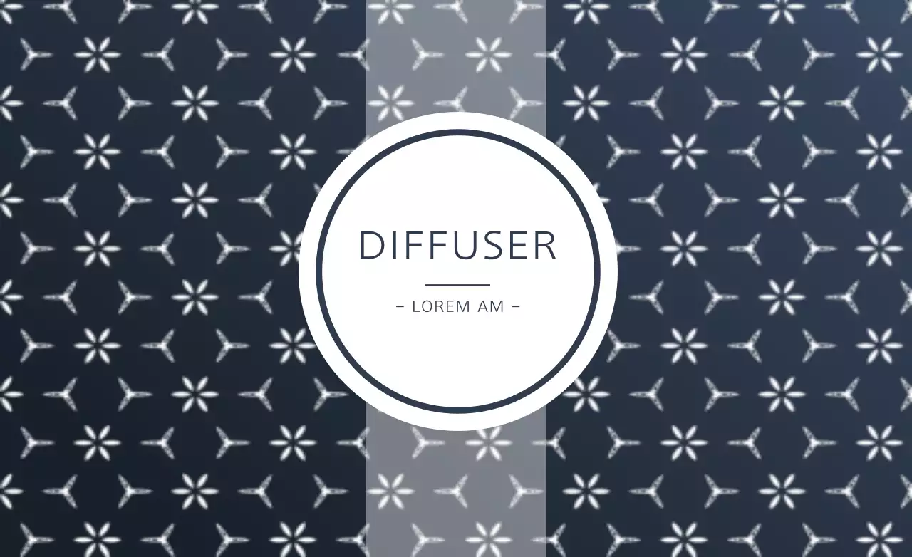 Navy Simple Diffuser Advertisement Banner
