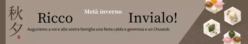 Auguri di buone feste Chuseok