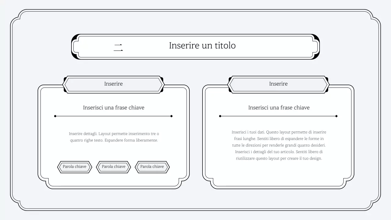 Semplice kit di presentazione in stile orientale
