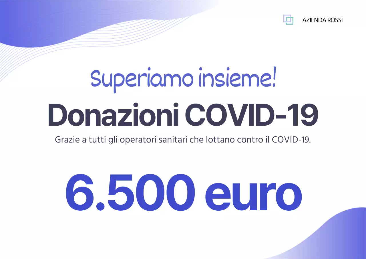 Elenco delle donazioni sanitarie COVID-19 in viola