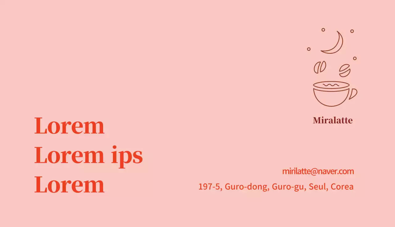 Arancione illustrazione logo pulito caffè caffè coupon