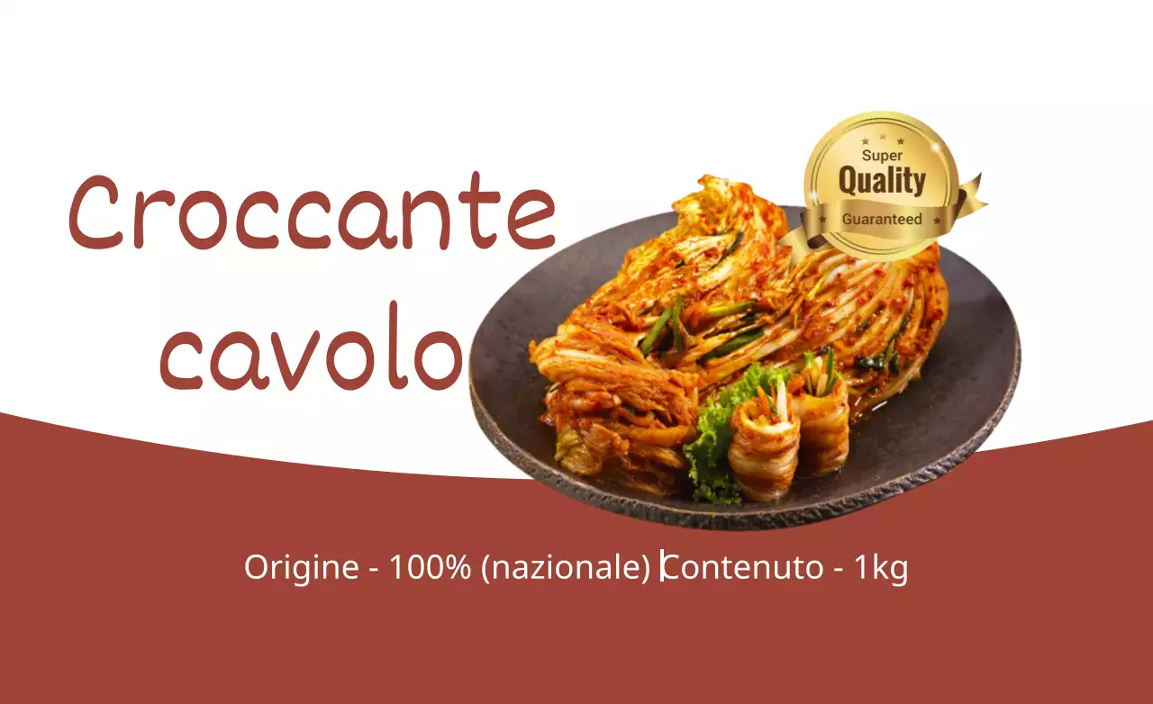 Cavolo cinese kimchi