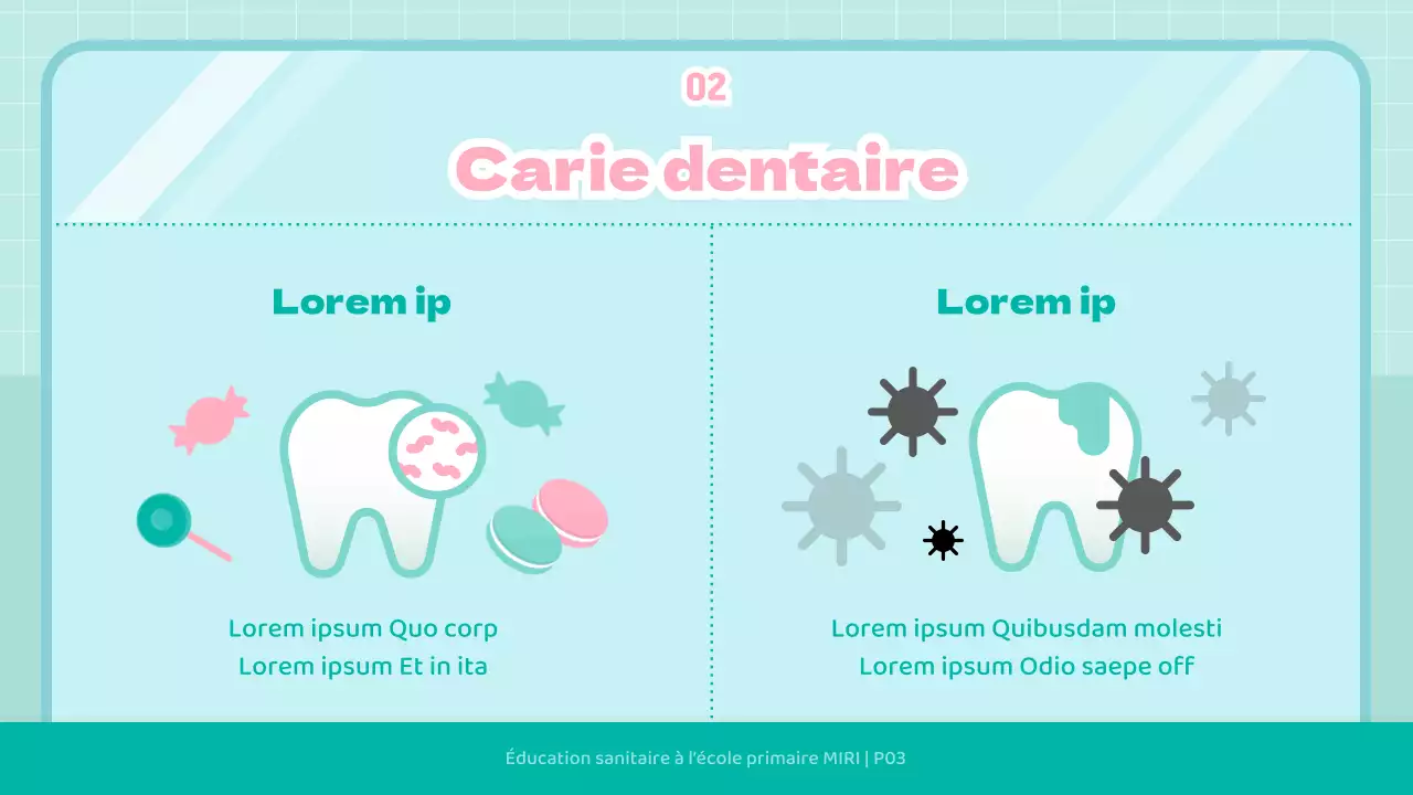 Illustration d'un enfant mignon à la mentheÉducation à la santé dentaire