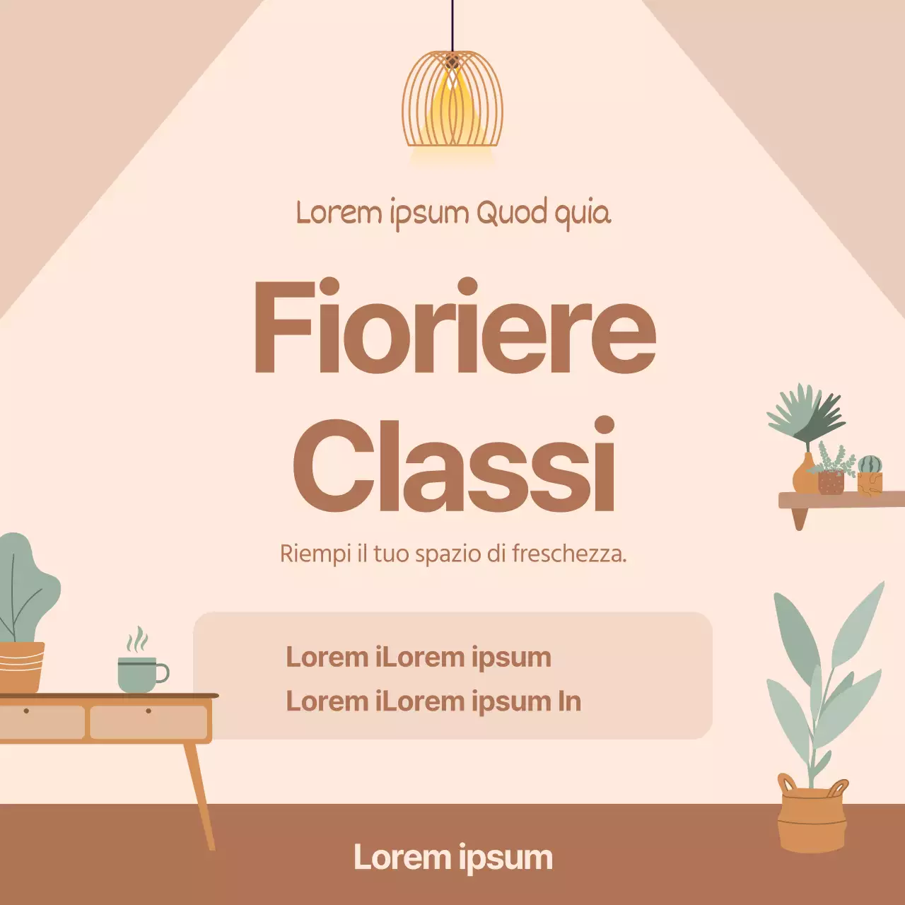 Sfondo illustrativo pulito di colore rosa per guidare l'utente in una classe di piantagione