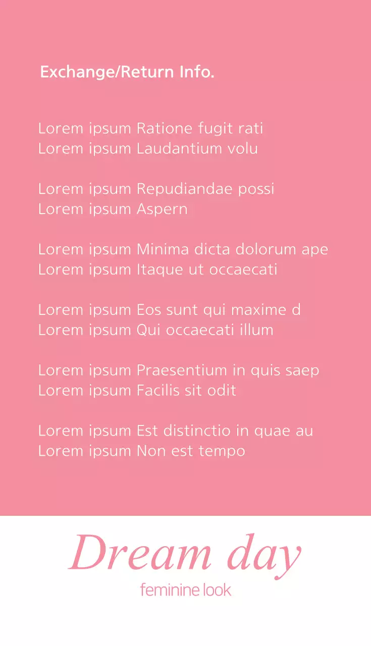 Kartu Nama Promosi Mode Trendi Warna Pink