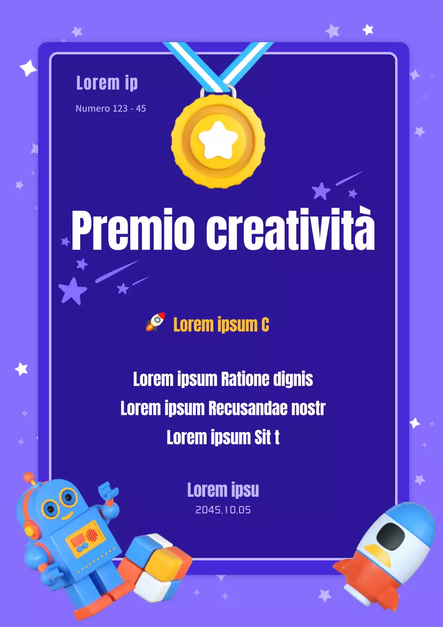 Porpora Illustrazione spaziale carina Lista per la scuola materna