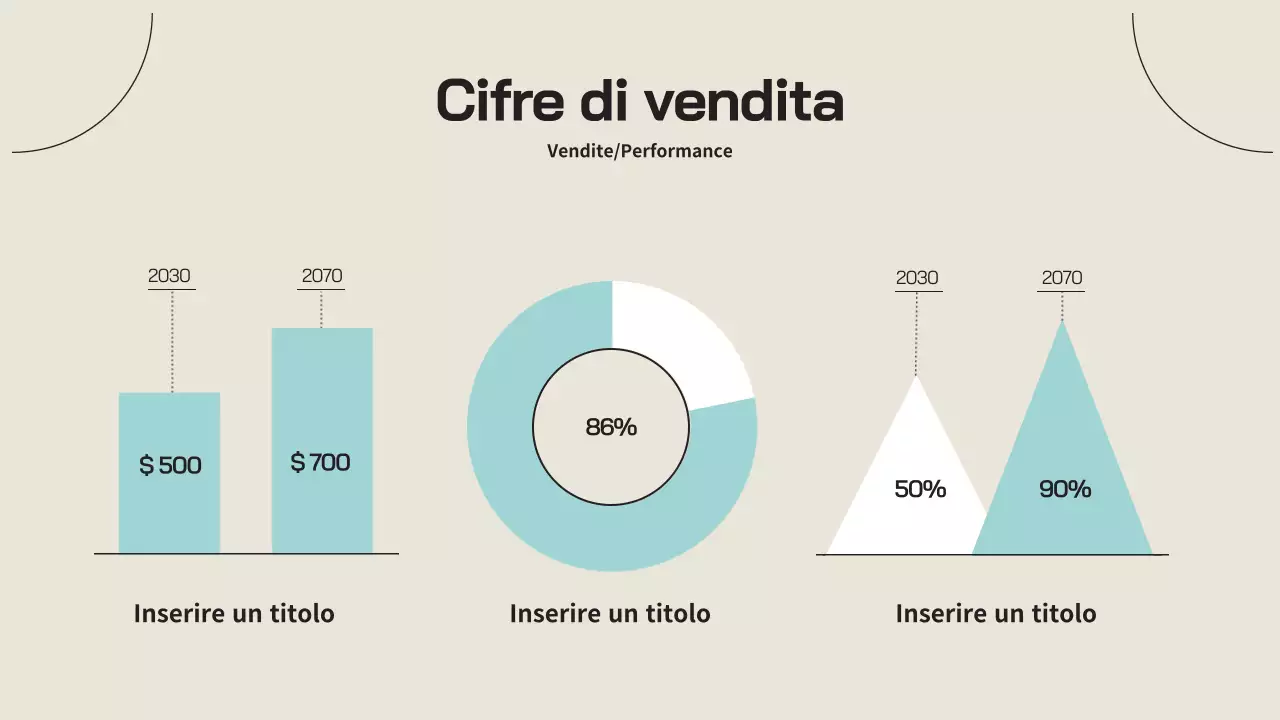 Un semplice profilo aziendale in beige