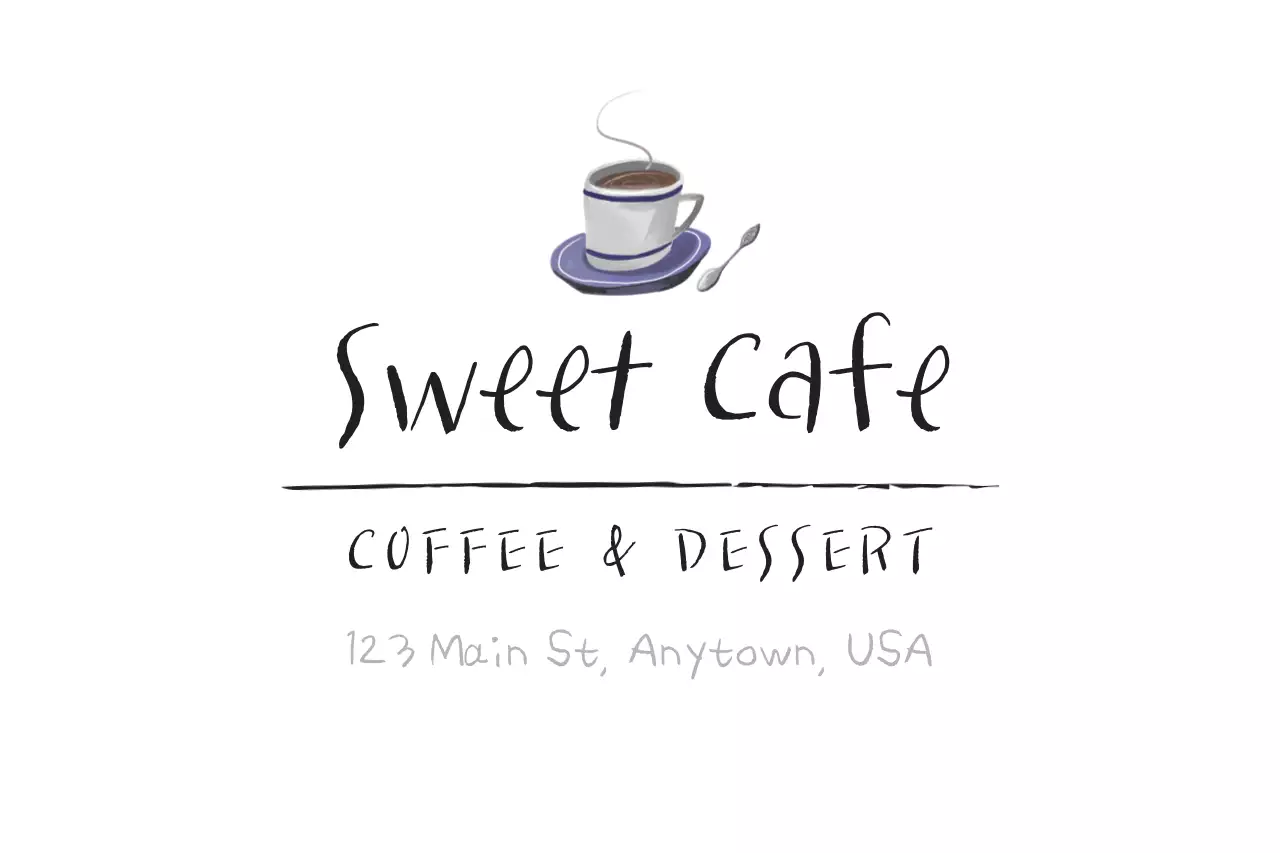 White Simple Cafe Advertisement Banner