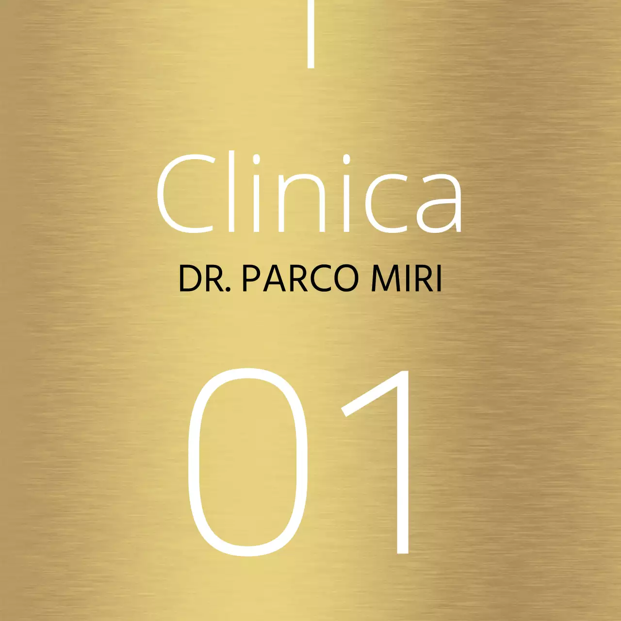 Design semplice della guida ai luoghi con linee bianche e nomi di luoghi ospedalieri
