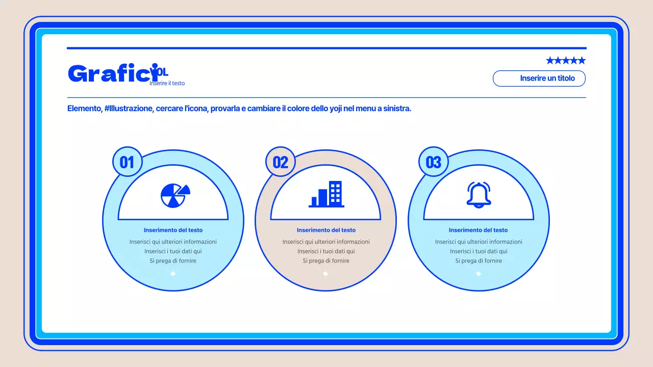Infografica sulla gestione dei progetti semplice, blu e circolare