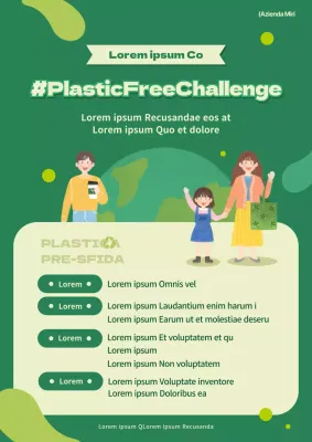 Campagna Green for Business Plastic Free Challenge (webposter)