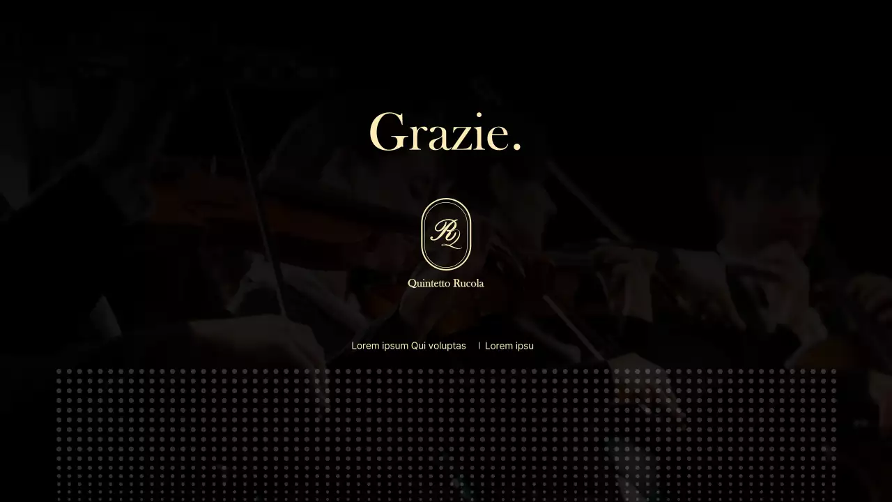 Cartella semplice per gruppi di concerti in nero