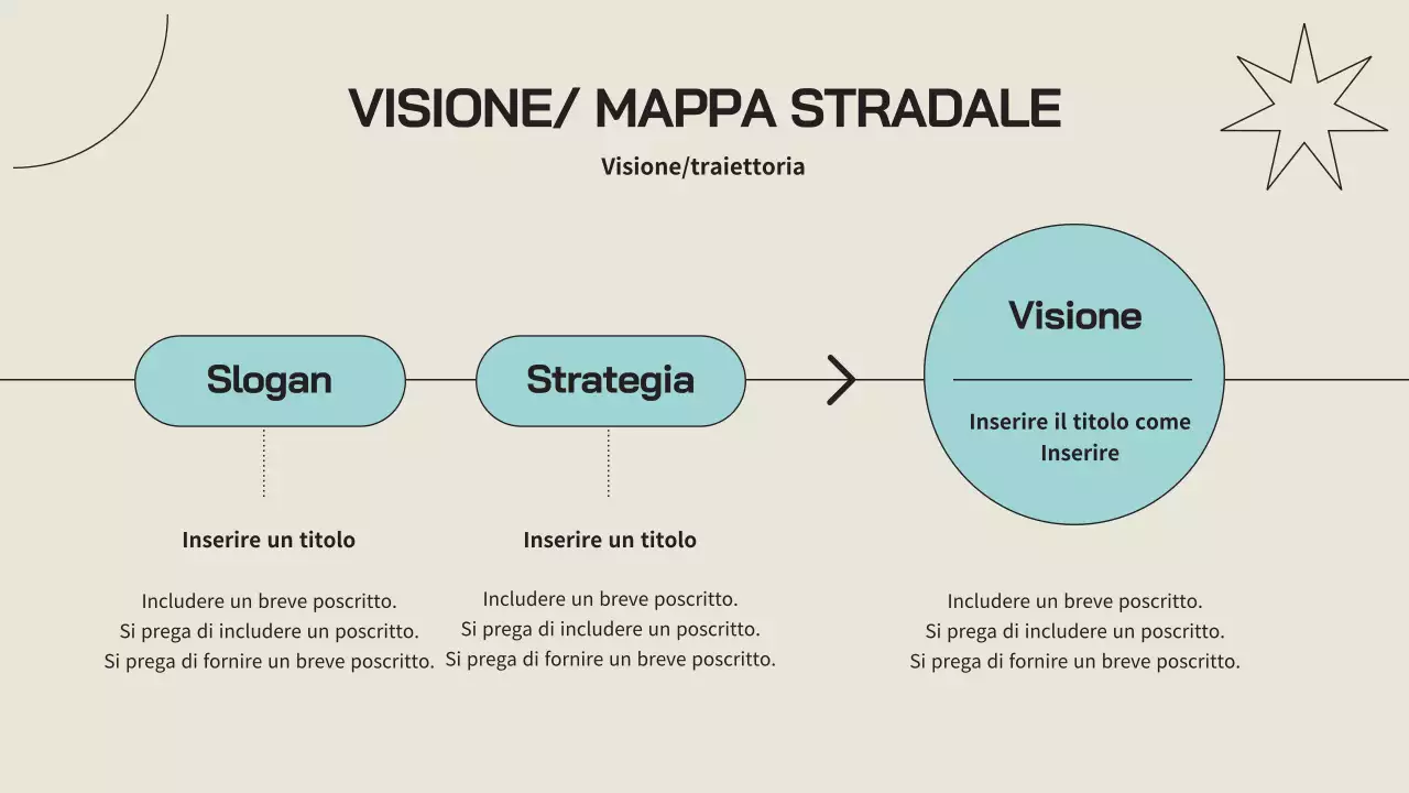 Un semplice profilo aziendale in beige