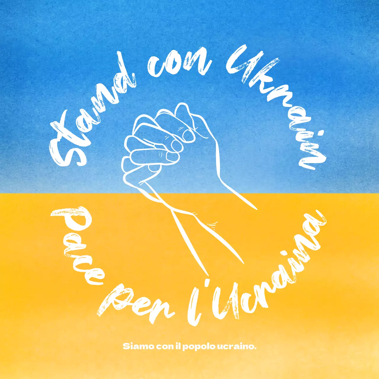 Bandiera ucraina blu-giallaAnticipo della guerra a colori