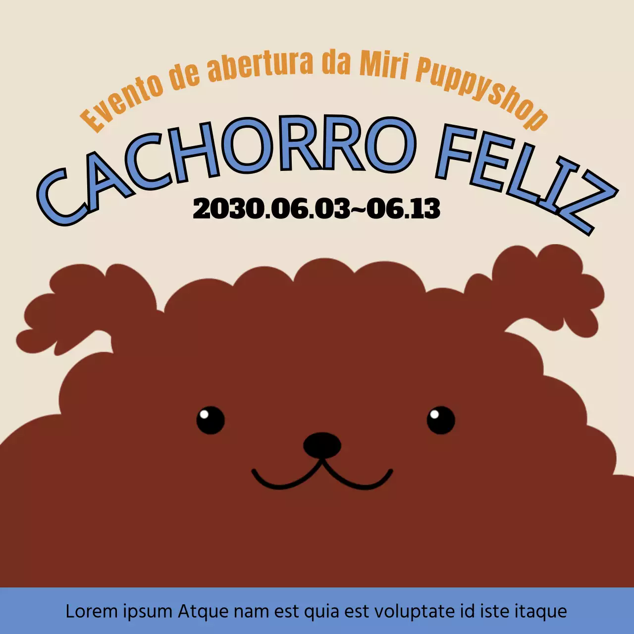 Um bonito campo de escovagem azul claro para cães