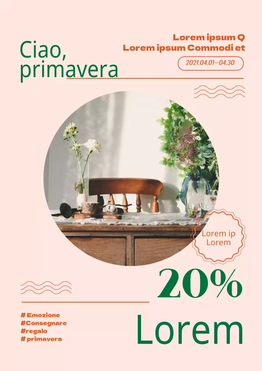 Pink Green PhotographyPromozione di un evento interno a prezzo scontato