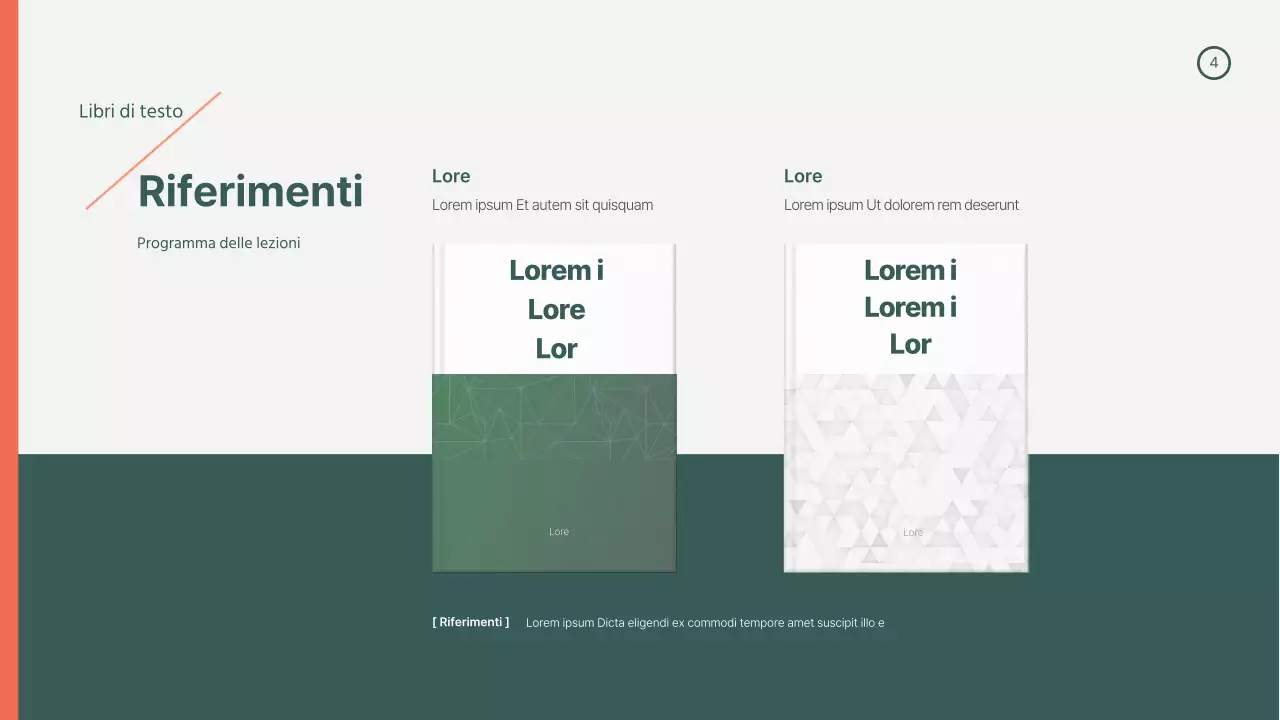 Design del syllabus verde-arancio