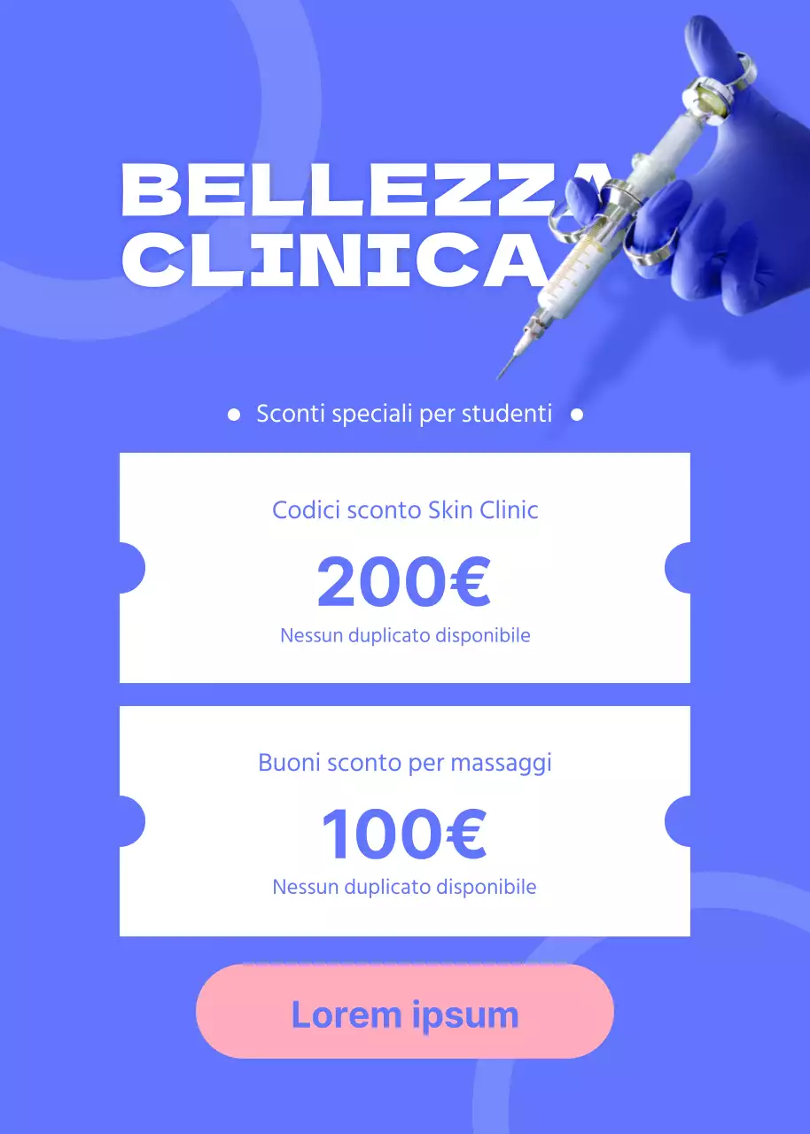 La clinica di bellezza blu SAT Benefit Event pop-up