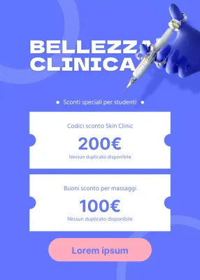 La clinica di bellezza blu SAT Benefit Event pop-up