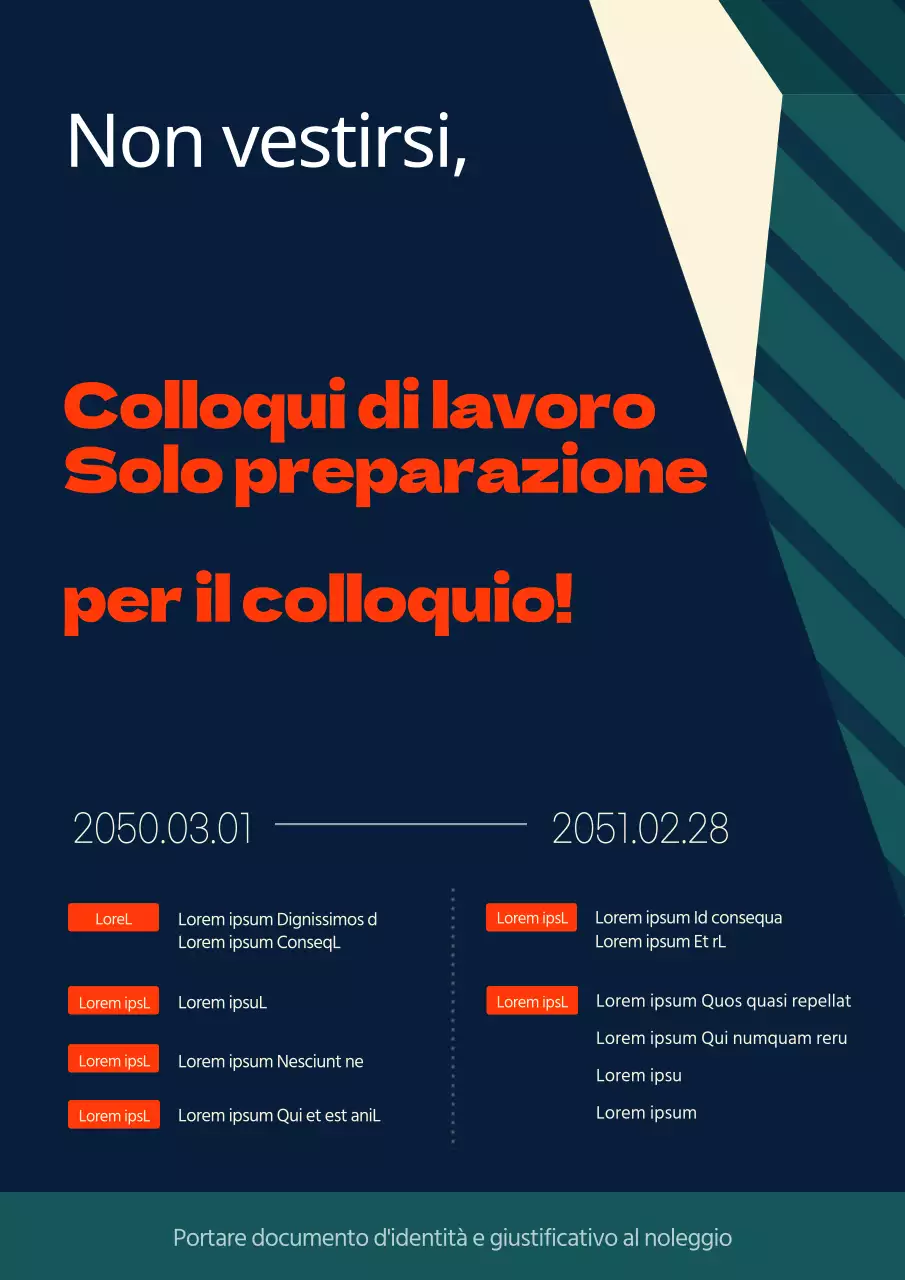 Istruzioni per il noleggio di un abito da colloquio verde navy