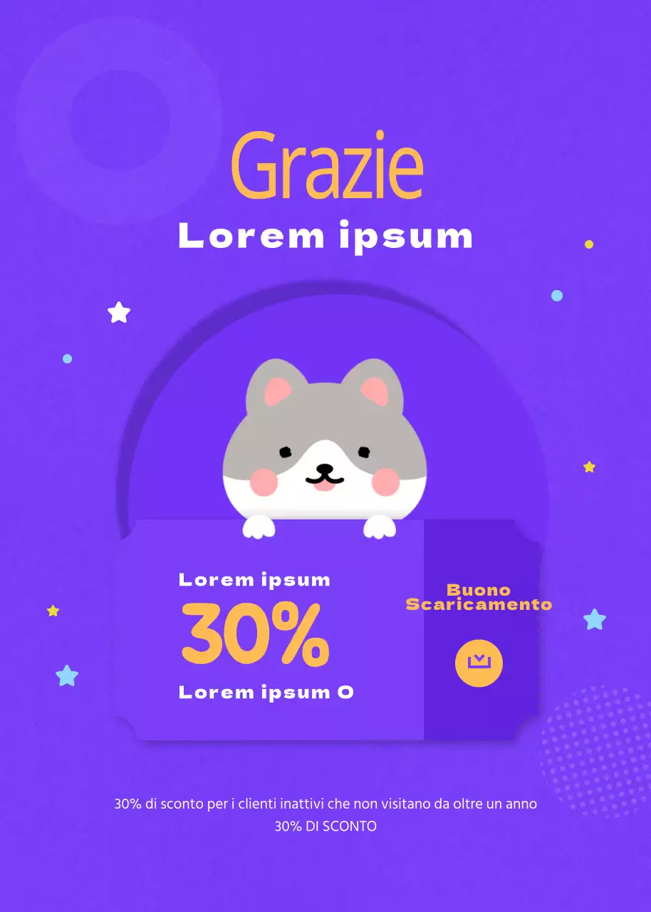 Grazie per essere tornati!