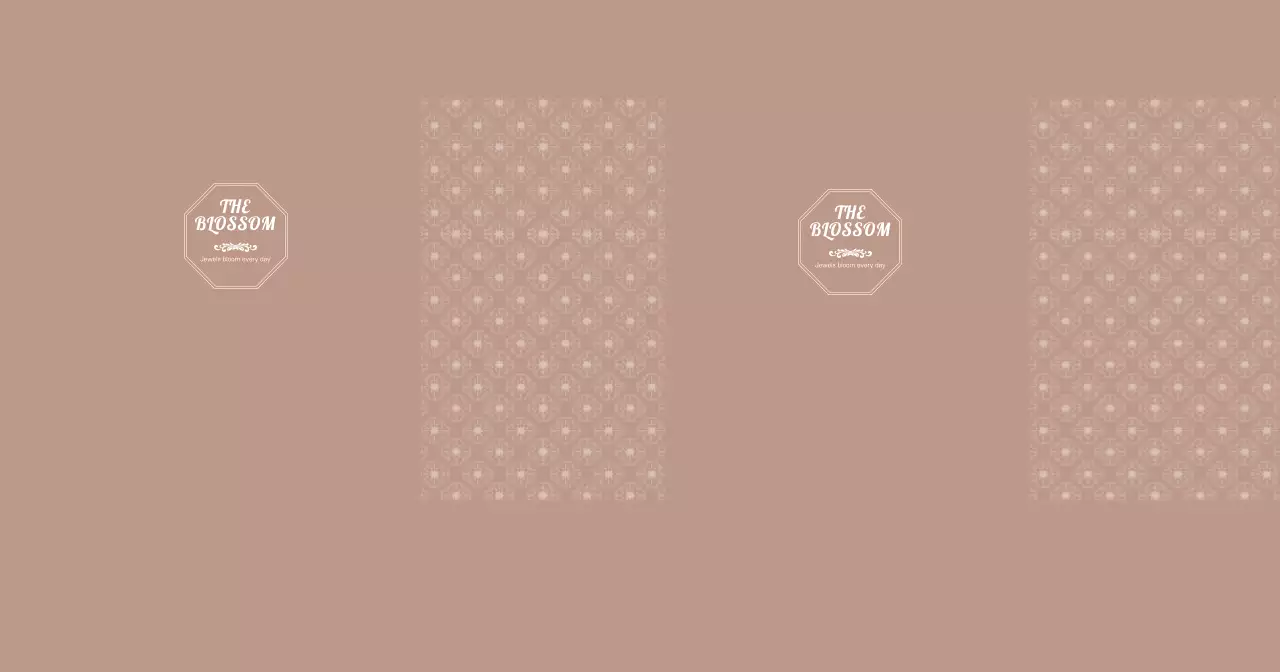 Brown Luxurious Frame Pattern