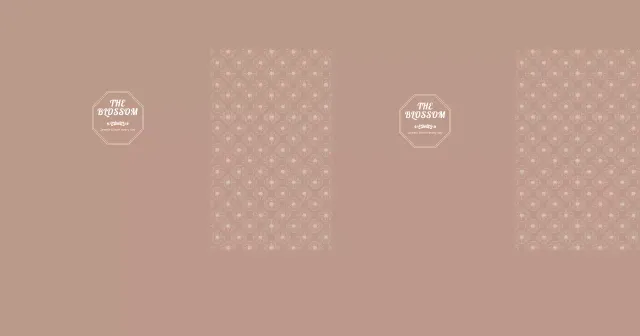 Brown Luxurious Frame Pattern