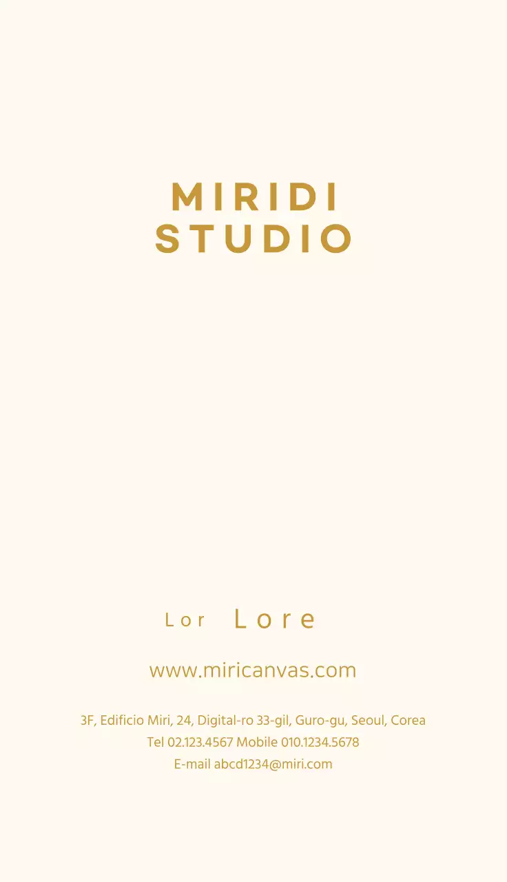 Studio logo circolare beige