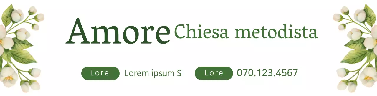 bianco verde fiore illustrazione illustrazione chiesa promozione