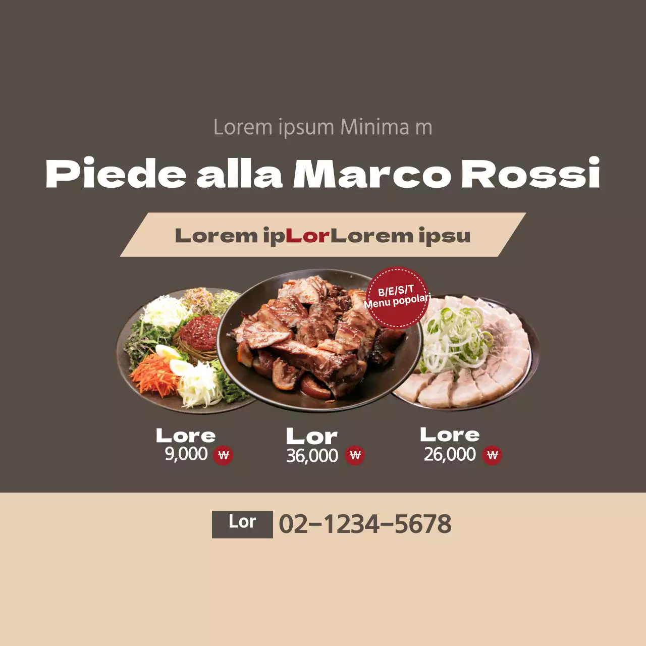 Voci di menu popolari nei ristoranti di ciotole di riso con immagini di ciotole di riso integrale