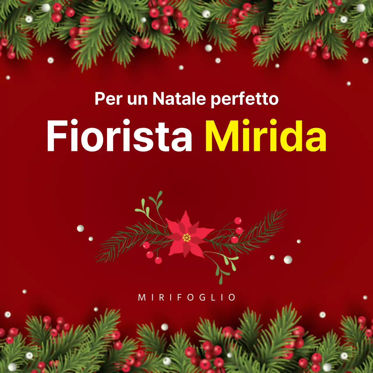 Piazza Natale Fiorista Corona Rossa