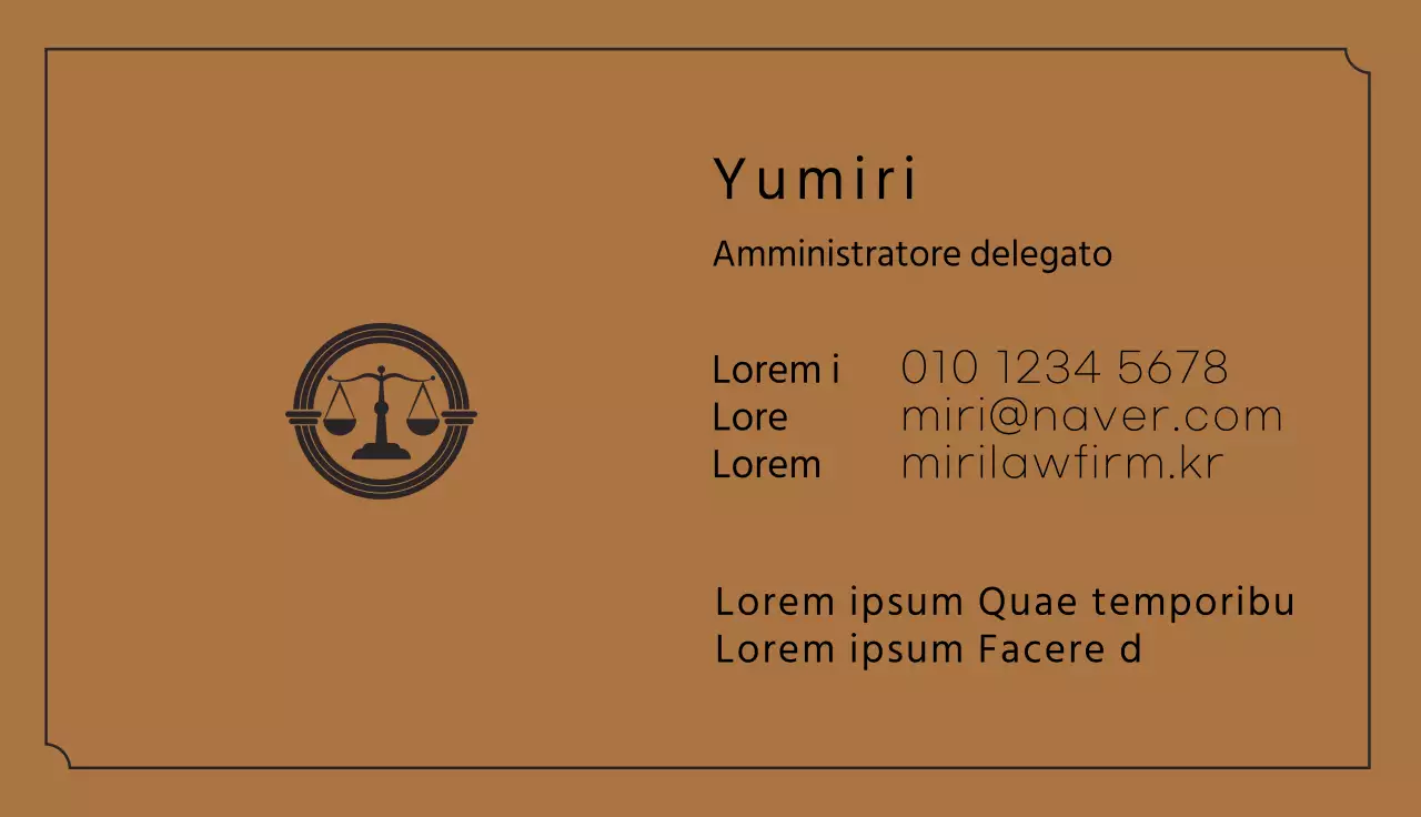 logo marrone studio legale pulito business