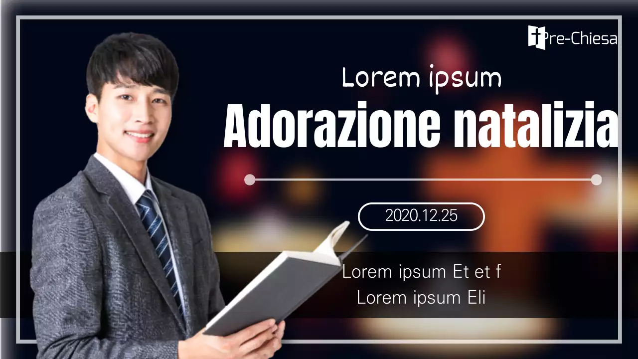 Un servizio natalizio scuro e pulito