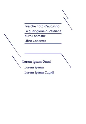 Blu navy semplice stella illustrazione stile libro Concerto annuncio informazioni