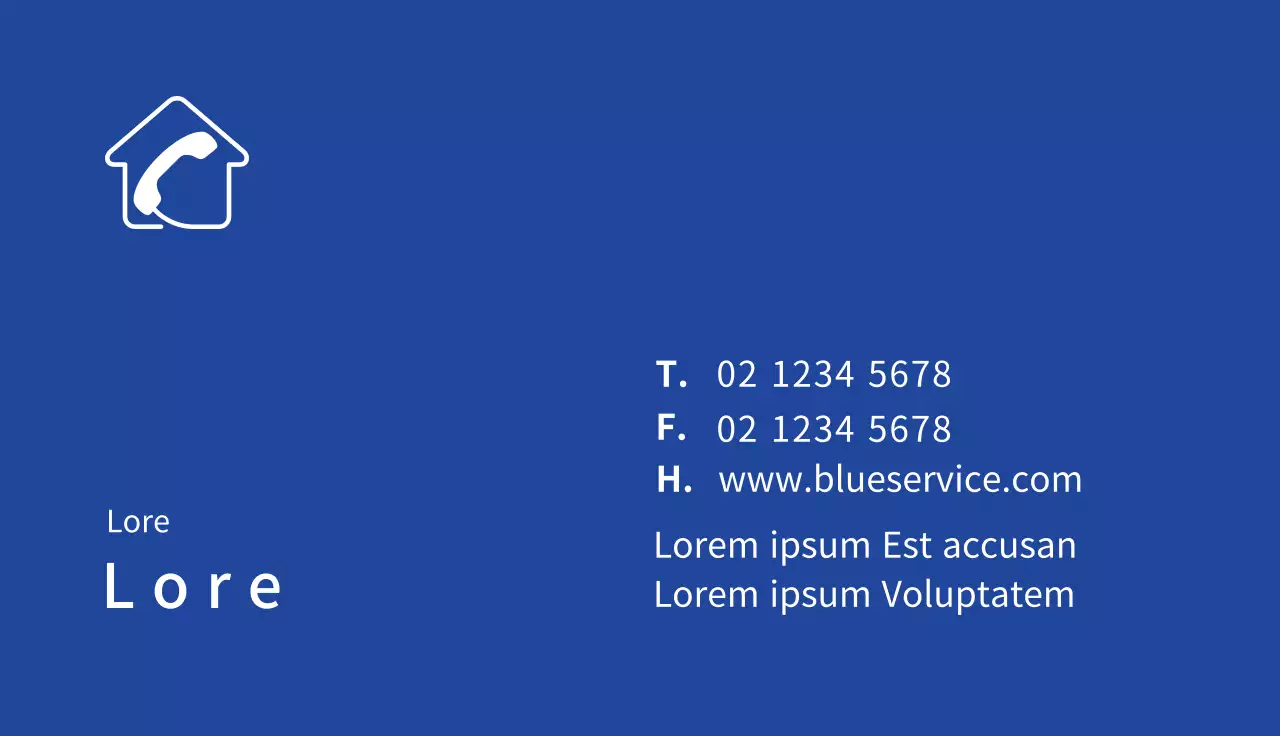 Logo blu centro di consultazione pulito business