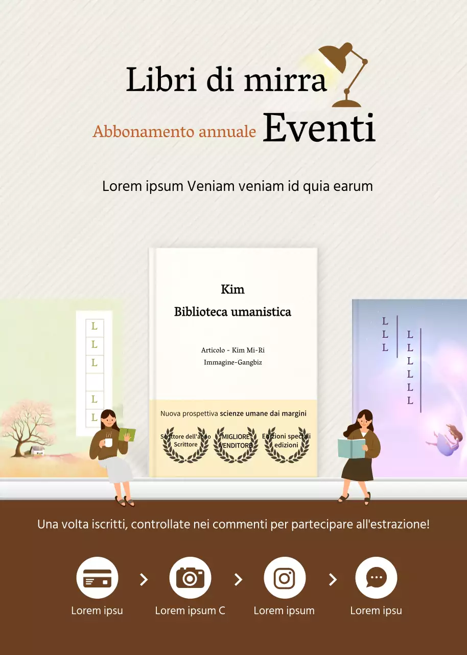 Eventi in abbonamento annuale in beige