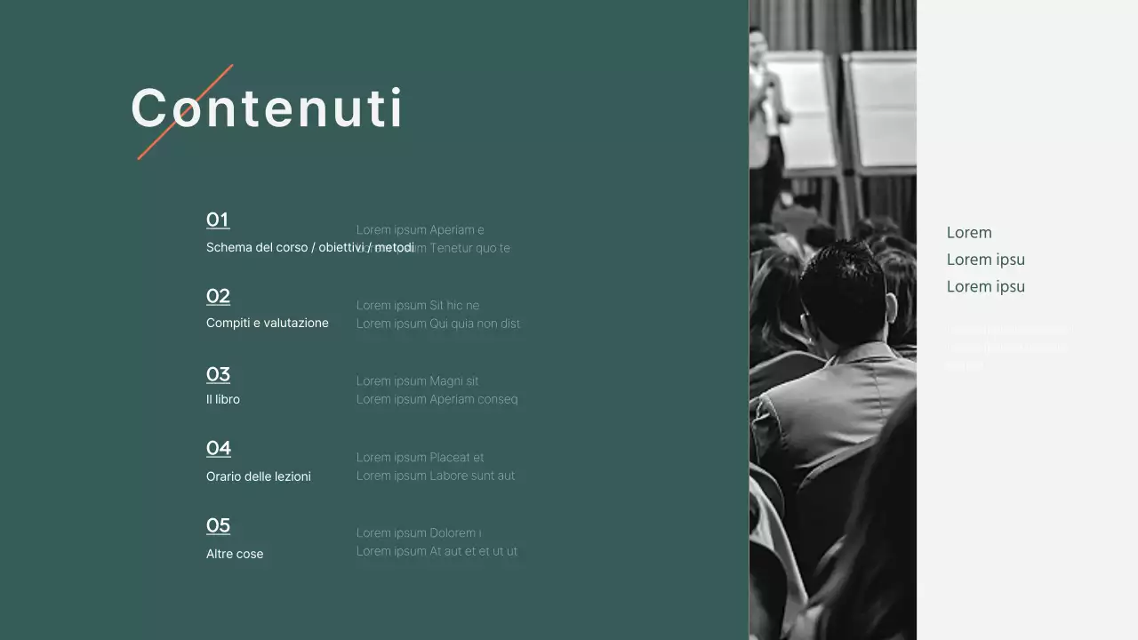 Design del syllabus verde-arancio