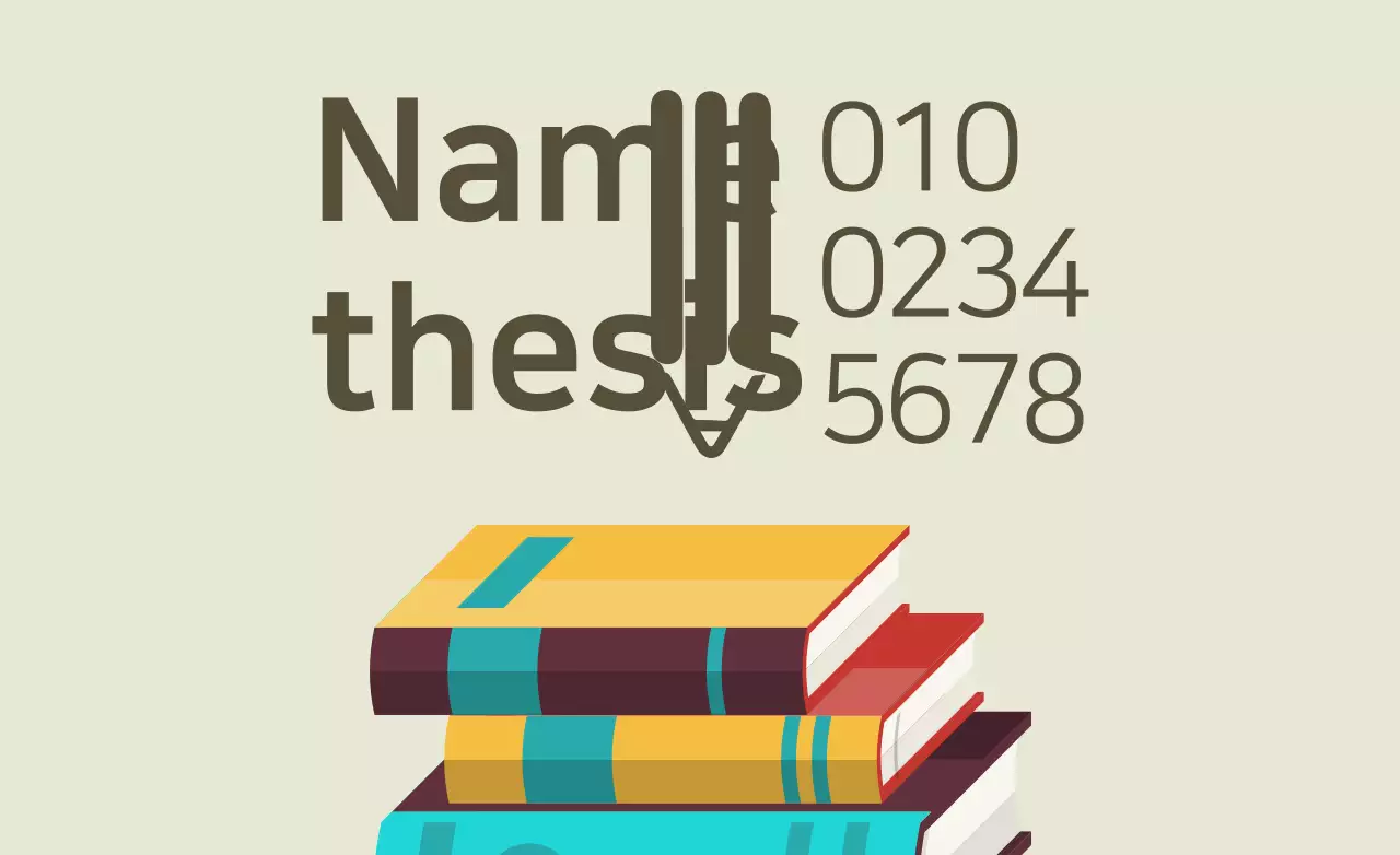 Beige Simple Thesis Document Banner