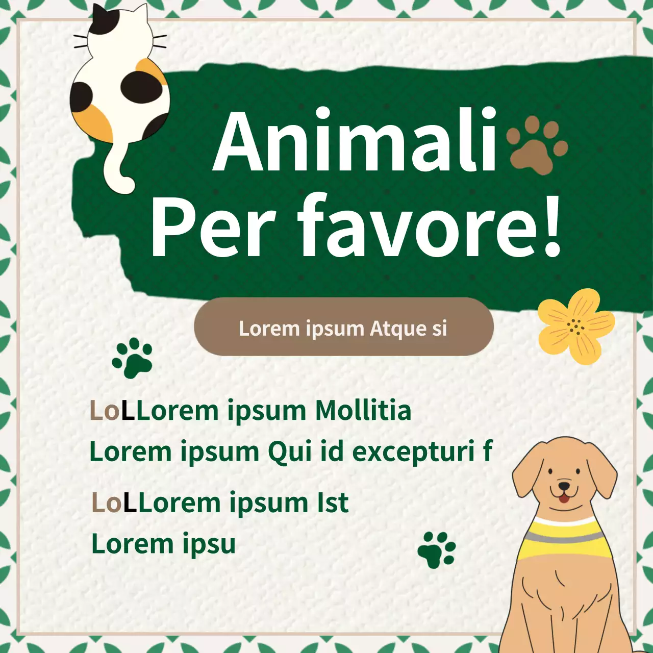 Promuovere la responsabilità sociale d'impresa con texture verdi e marroni