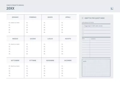 Taccuino digitale per la pianificazione dei progetti estetici di Marina e Semplici