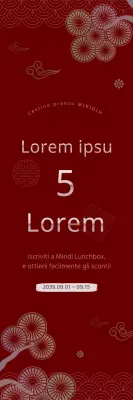 Sconto sulle tradizionali scatole bento coreane bianche e rosse