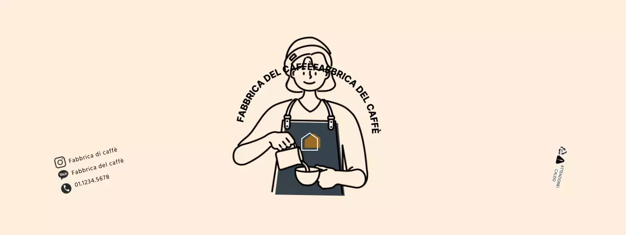 Semplice portabicchieri da caffè Baristylist in beige