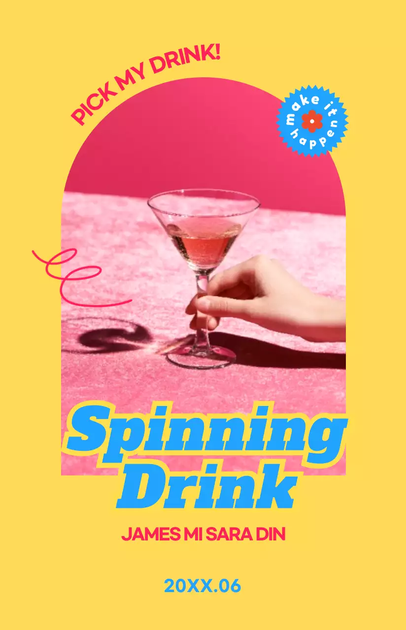 Movie posters with teenage sentiment frames and stickers in striking colors.