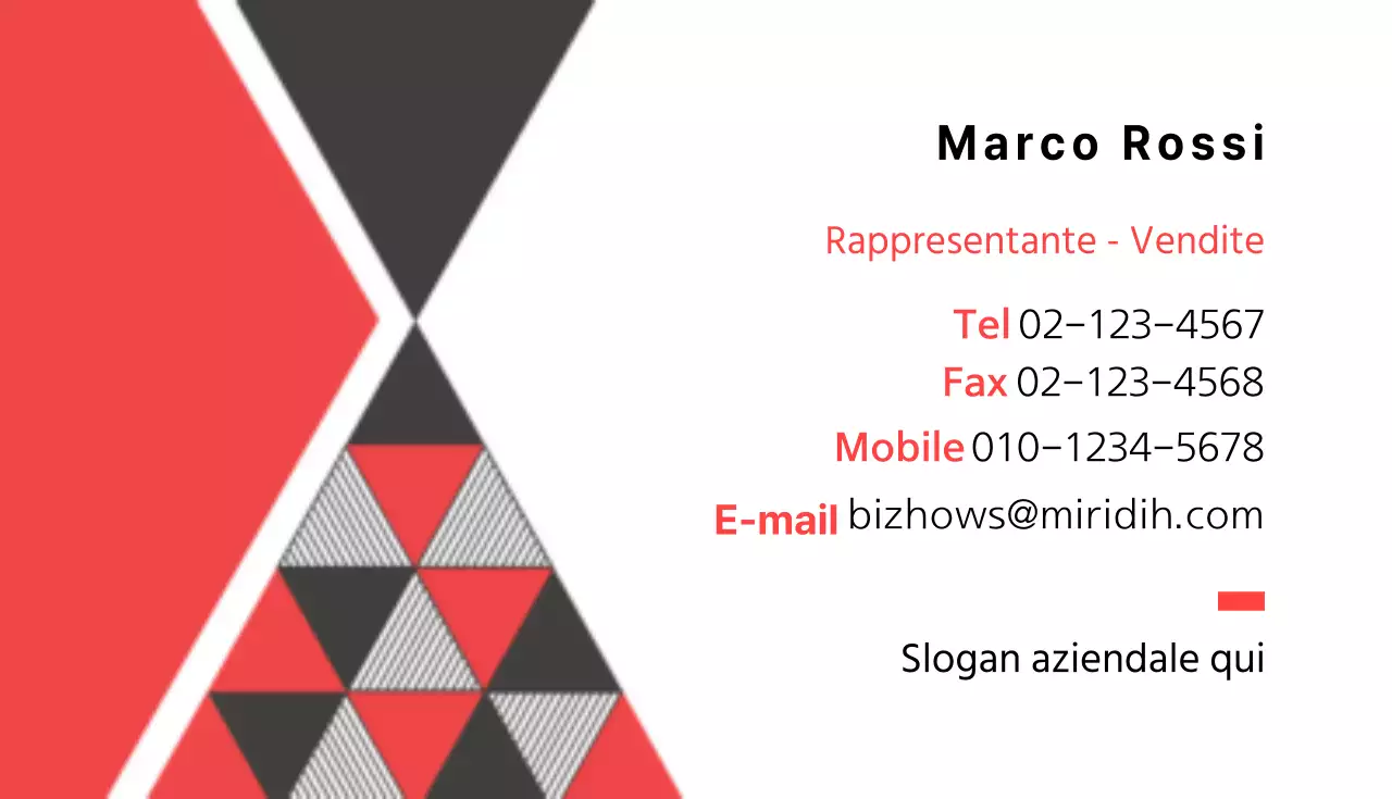 Biglietti da visita aziendali